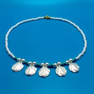 Handmade Pearl Mermaid Surf Beach Choker Necklace